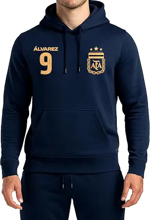 Icon Sports Officially Licensed Argentine Football Association Lionel Messi Pullover Hoodie - Unisex Adult