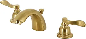 Kingston Brass KB8957FL Royale Mini-Widespread Bathroom Faucet, Brushed Brass