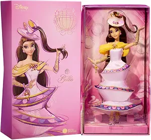 Disney Princess Collector Once Upon a Whimsy Collection Belle Doll, 11.5 Inches