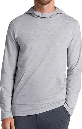Gaiam Men's Bliss Balance Long Sleeve Pullover Hoodie, Relaxed Fit, Stretch Midweight Material