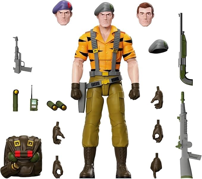 Super7 ULTIMATES! G.I. Joe Flint (Tiger Force) - 7" G.I. Joe Action Figure with Accessories - Classic Cartoon Collectibles and Retro Toys