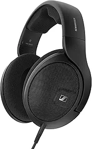 Sennheiser HD 560S Open-Back Over-Ear Wired Headphones – Neutral, Natural Sound for Music, Gaming, and Content Creation, Black