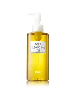 DHC Deep Cleansing Oil, Facial Cleansing Oil, Makeup Remover, Cleanses without Clogging Pores, Residue-Free, Fragrance and Colorant Free, All Skin Types, 6.7 fl. oz.