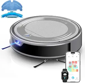 Lefant M310 Ultra Robot Vacuum and Mop, 6000Pa Suction-Slim Robotic Cleaner, Accurate Obstacle Avoidance, WiFi/App/Alexa Control, 170min Runtime, with ToF LiDAR Navigation for Pet Hair and Home