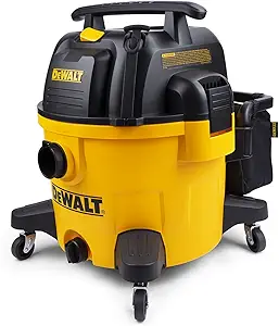 DEWALT Wet and Dry Vacuum 9 Gallon Poly Wet/Dry Vac Yellow Shop Vacuum 5 HP Strong Suction for Jobsite, Workshop 3 in 1 Multi Functions Model: DXV09P