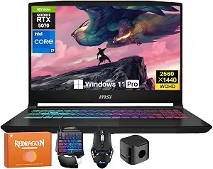 MSI Katana 15HX Gaming Laptop, NVIDIA GeForce RTX 5070 8GB GDDR7, 14th Gen Intel Core i7-14650HX, 15.6" 165Hz 2.5K QHD (2560x1440) Screen, 64 GB DDR5 RAM, 1 TB SSD, RGB KB, Copilot AI, Win 11 Pro