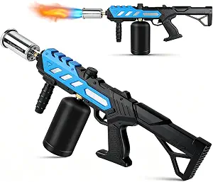 Propane Torch Gun, Detachable Handle, Adjustable Flame for Grilling & DIY