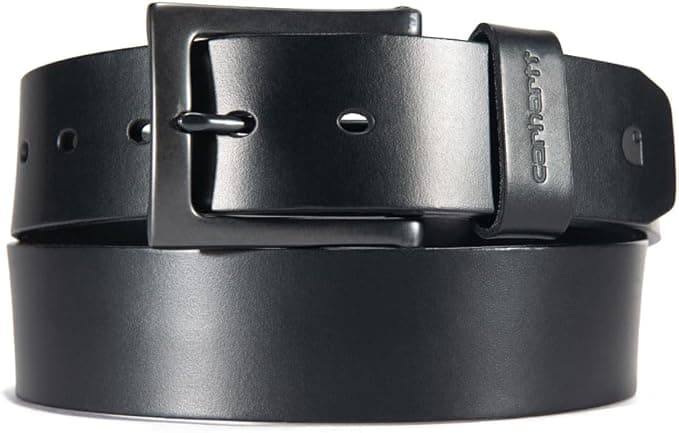 Carhartt Men's Burnished Leather Box Buckle Belt