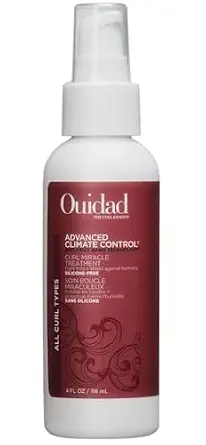Ouidad Advanced Climate Control Curl Miracle Treatment, Heat Protection & UV Defense, No Heat Required for Glass-like Curls, For All Hair Types, 4 Fl Oz