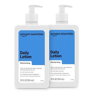 Amazon Essentials Daily Moisturizing Lotion, 12 Fluid Ounces, 2-Pack (Previously Amazon Basics)
