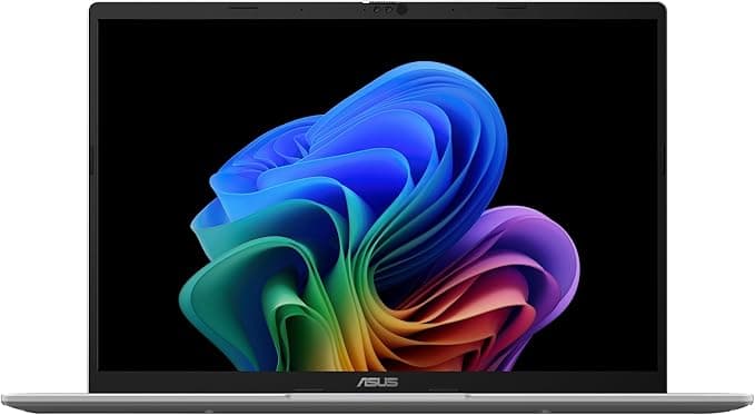 ASUS Vivobook 14 Laptop, 14” WUXGA 60Hz Display, Qualcomm Snapdragon X, Qualcomm Adreno GPU, 16GB RAM, 512GB SSD, Windows 11, Cool Silver, X1407QA-BS56