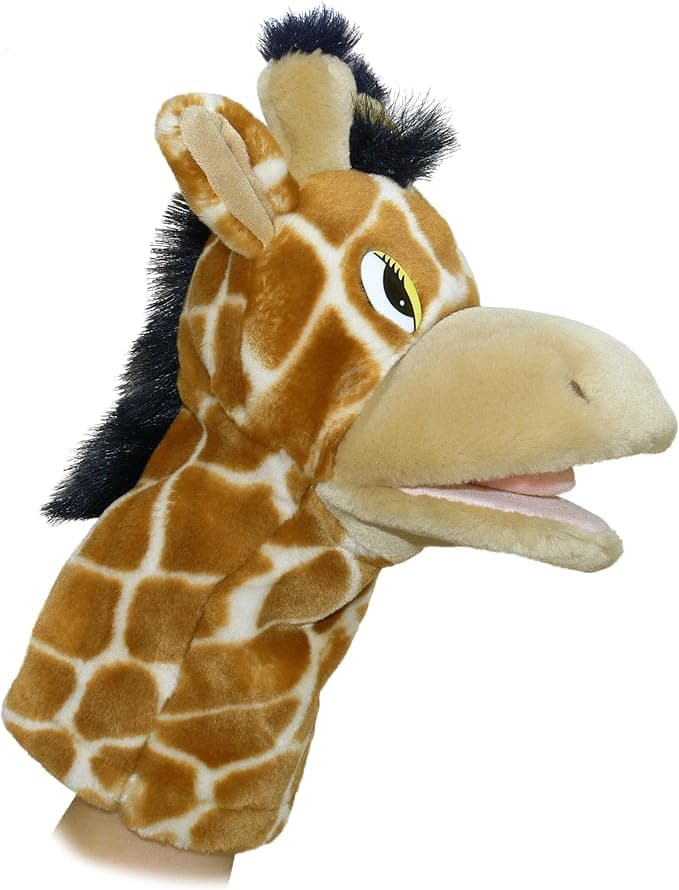Aurora® Interactive Hand Puppet Jolie™ Stuffed Animal - Storytelling Adventures - Playful Learning - Brown 10 Inches