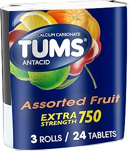 TUMS Tablets, 3 Rolls
