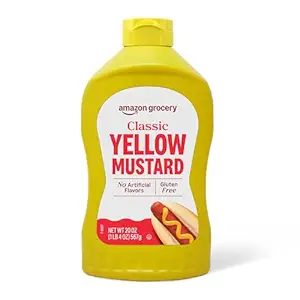 Amazon Grocery, Classic Yellow Mustard, 20 Oz (Previously Happy Belly, Packaging May Vary)