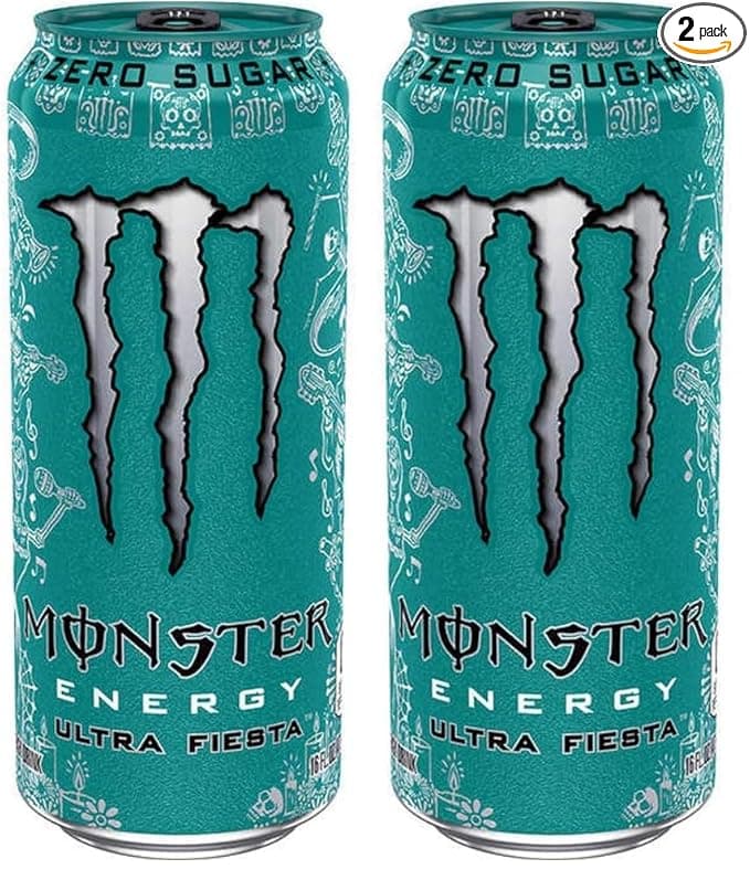 Monster Energy Drink, Ultra Fiesta, 16 fl oz (Pack of 2)