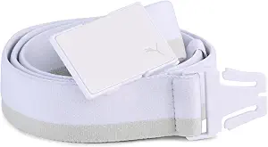 PUMA Ultralite Stretch Men's Golf Belt 2.0, White Glow, One Size
