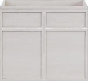 Swiss Madison St. Tropez 24" Wall-Mounted Bathroom Vanity Cabinet Without Top in White Oak