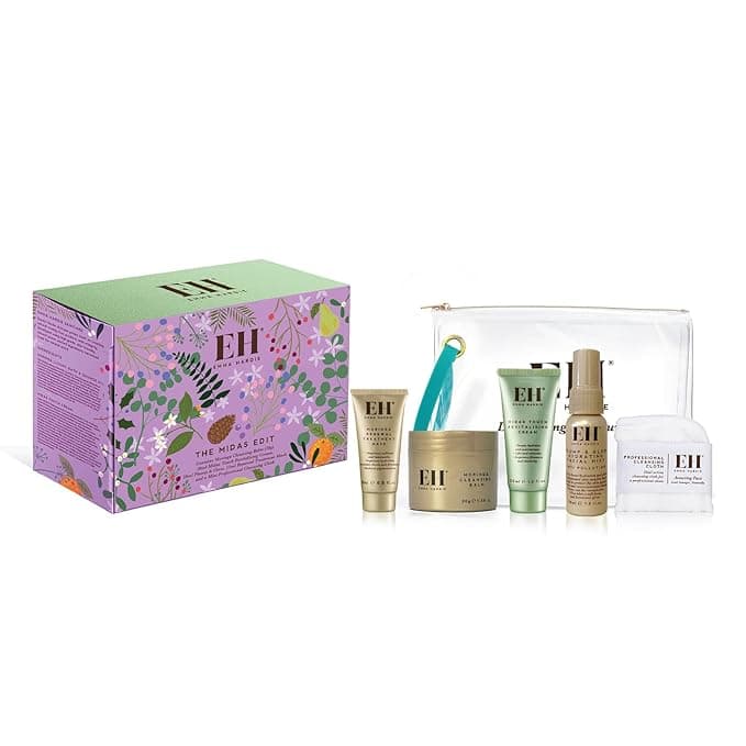 Emma Hardie The Midas Edit Gift Set, Featuring 4 Luxurious Skin Care Products &amp; Cleansing Cloth, Packed in a Convenient Cosmetic Bag, Perfect as Holiday Mini Travel Beauty Set, Natural &amp; Cruelty Free