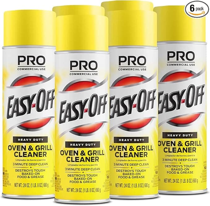 Easy Off Heavy Duty Oven Cleaner Spray, 24oz, Removes Grease (Pack of 6)