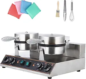 Commercial Electric Waffle Cone Maker - Commercial Quality, Nonstick Surface, Efficient Heating