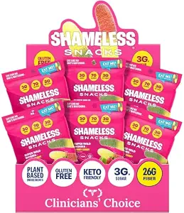 Shameless Snacks Sour Gummy Worms - Sour Candy & Fruit Snacks, Keto
