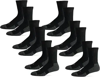 Flow Cushion 6 Pack Men's Crew Socks