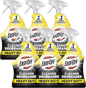 Easy-Off Heavy Duty Degreaser Cleaner Spray, 32 Ounce (Pack of 6)