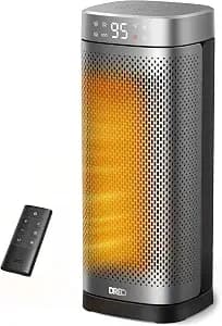 DREO Space Heaters for Indoor Use, Large Electric Heater with Remote