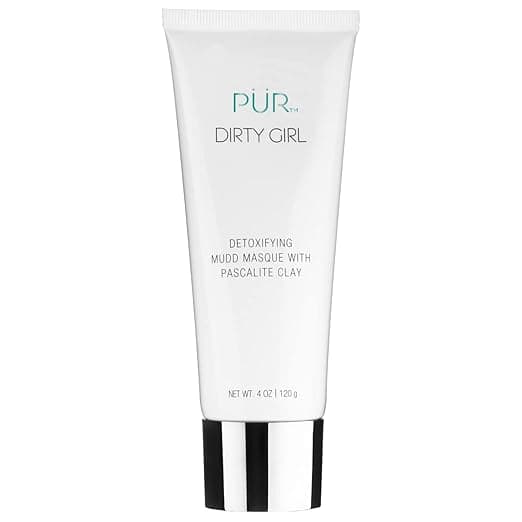 PÜR MINERALS Dirty Girl Detoxifying Mudd Masque with Pascalite Clay, Exfoliates Skin, Improves Skin Texture, Cruelty, Paraben &amp; Gluten Free
