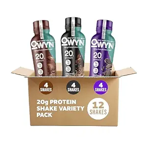 OWYN Only What You Need 20g Protein Shake Variety Pack, Dairy Free, 12 Ct