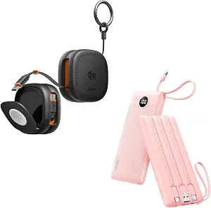 VRURC Portable Charger Power Bank 3 in 1 Charging Station