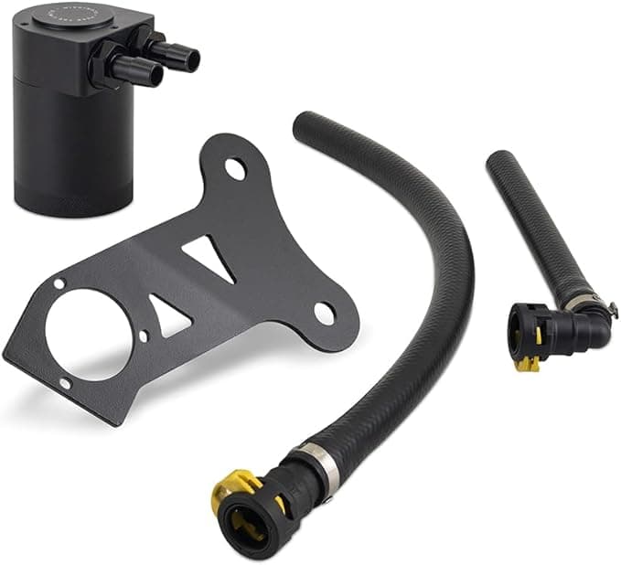 Mishimoto Baffled Oil Catch Can Kit, PCV Side, Compatible with Ford Mustang EcoBoost, 2024+