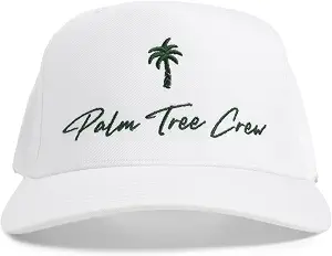 Palm Tree Crew Men's Adjustable Snapback Embroidered Logo Crew Hat