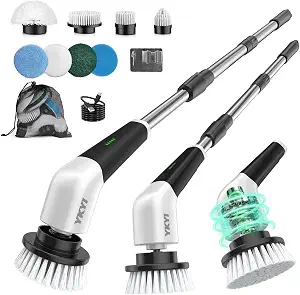 YKYI Electric Spin Scrubber, Cordless Power Cleaning Brush with Long Handle
