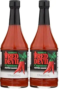 Trappey's Red Devil Sauce Hot, 12 Ounce (Pack of 2)