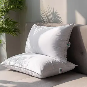 SANSWAN Goose Down Feather King Pillows Set of 2, Hotel Quality Pillow