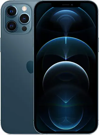 Apple iPhone 12 Pro Max (256GB, Pacific Blue) [Locked] + Carrier Subscription