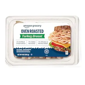 Amazon Grocery, Sliced Oven Roasted Turkey Breast, 9 Oz