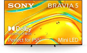 Sony 85 Inch BRAVIA 5 Mini LED 4K HDR Smart Google TV (K-85XR50)