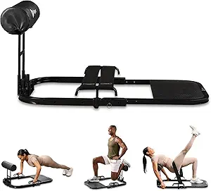 Lifepro Hip Thrust Machine – Adjustable Glutes Workout Equipment for Home – GluteBlast Foldable Booty Builder, Sissy Squat Machine, Thrust Glute Bench, Home Gym Glute Workout