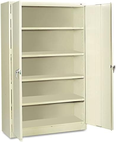 Tennsco J2478SUPY Assembled Jumbo Steel Storage Cabinet, 48w x 24d x 78h, Putty