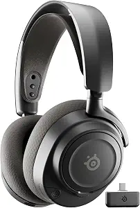 SteelSeries Arctis Nova 7P Wireless Gen 2 Gaming Headset - Real-Time App Control, 50+ HR Play, Neodymium Magnetic Drivers, Mix 2.4GHz/Bluetooth, PS5, PS4, PC, Switch 1/2, Mobile - Black