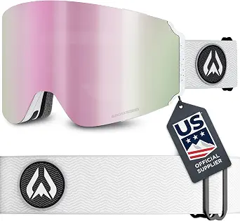 Wildhorn Roca Pro Ski Goggles Men Women, 185° FOV Anti-Fog Magnetic Lens