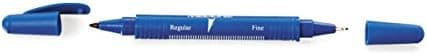 Medline Dual-Tip Skin Markers, Fine and Regular Tips with Ruler and Labels, Case of 100 Each