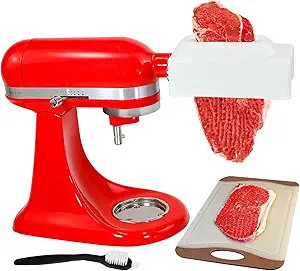 MROTIGRIL Electric Meat Tenderizer Attachment for All KitchenAid Stand Mixers, KitchenAid Attachment, Steak Tenderizer Meat Cuber Accesssories with Stainless Steel Gears, Meat Tenderizer Tool