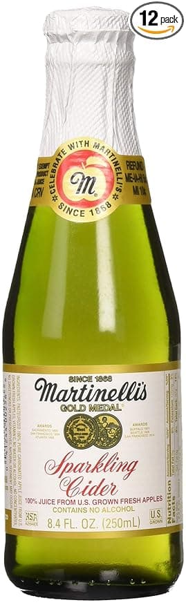 Martinelli's Sparkling Apple Cider, 8.4 fl. oz. (Pack of 12)