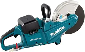 Makita DCE090ZX1 Twin 18V (36V) Li-ion LXT Brushless 230mm Disc Cutter - Batteries and Charger Not Included, Blue/Black