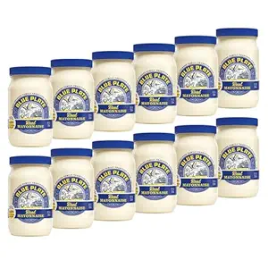 Blue Plate Real Mayonnaise, 8 Fl Oz Jar (Pack of 12)