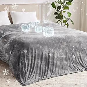 Guohaoi Cooling Throw Blanket for Hot Sleepers, Full Size 60''×90''