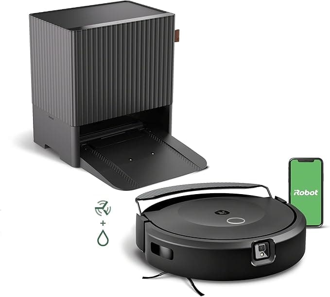 iRobot Roomba Combo 10 Max Robot Vacuum and Mop + AutoWash Dock (x0850) - Multi-Functional Base, Refills Bin, Washes &amp; Dries It's Mop Pad, Self-Emptying, Auto-Retract Mop Pad, Avoids Obstacles
